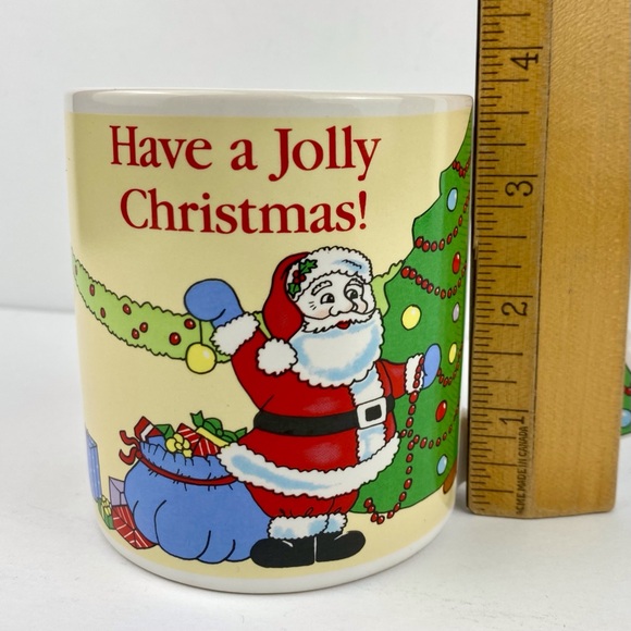 Russ Berrie Vintage Christmas Mug, Santa, Tree Handle 8903, Korea - Picture 8 of 8
